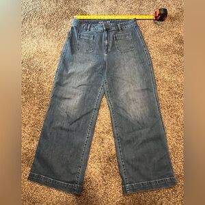 Extra high waisted wide leg jeans